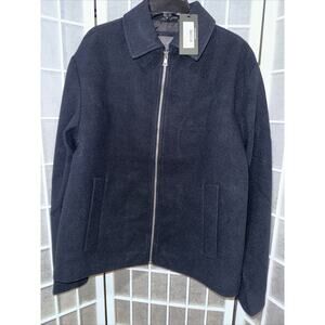 Slate & Stone Solid Full Zip Navy Jacket Large Brand New